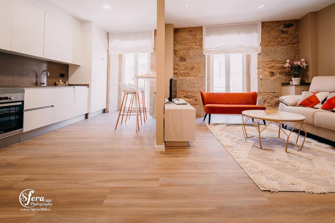 Apartamentos Rua Vella Caldas De Reis Exteriör bild