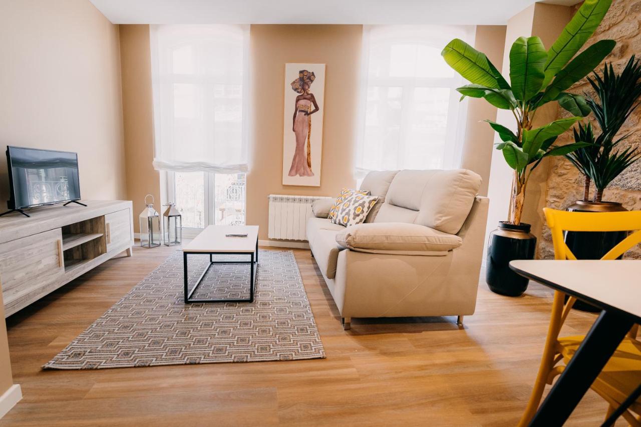 Apartamentos Rua Vella Caldas De Reis Exteriör bild